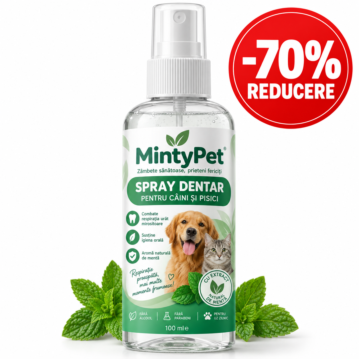 Spray Oral MintyPet Tartru si Gingii